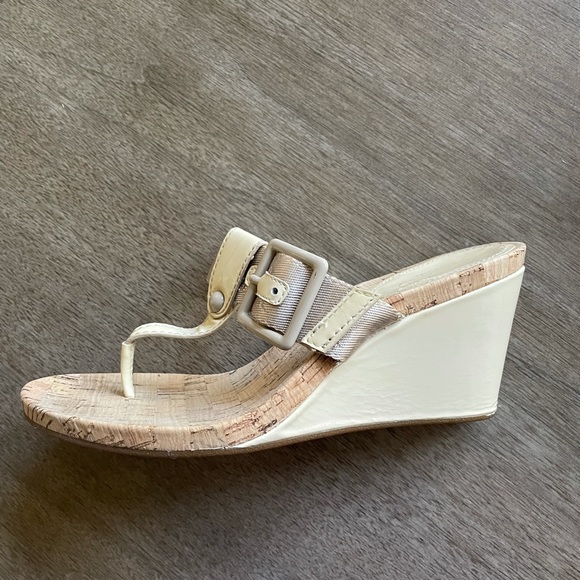 Coach Neautral Wedges with Buckle - Picture 2 of 3